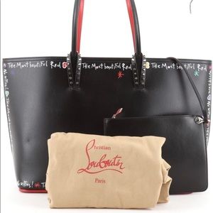 Christian Louboutin Red East West Cabata Tote